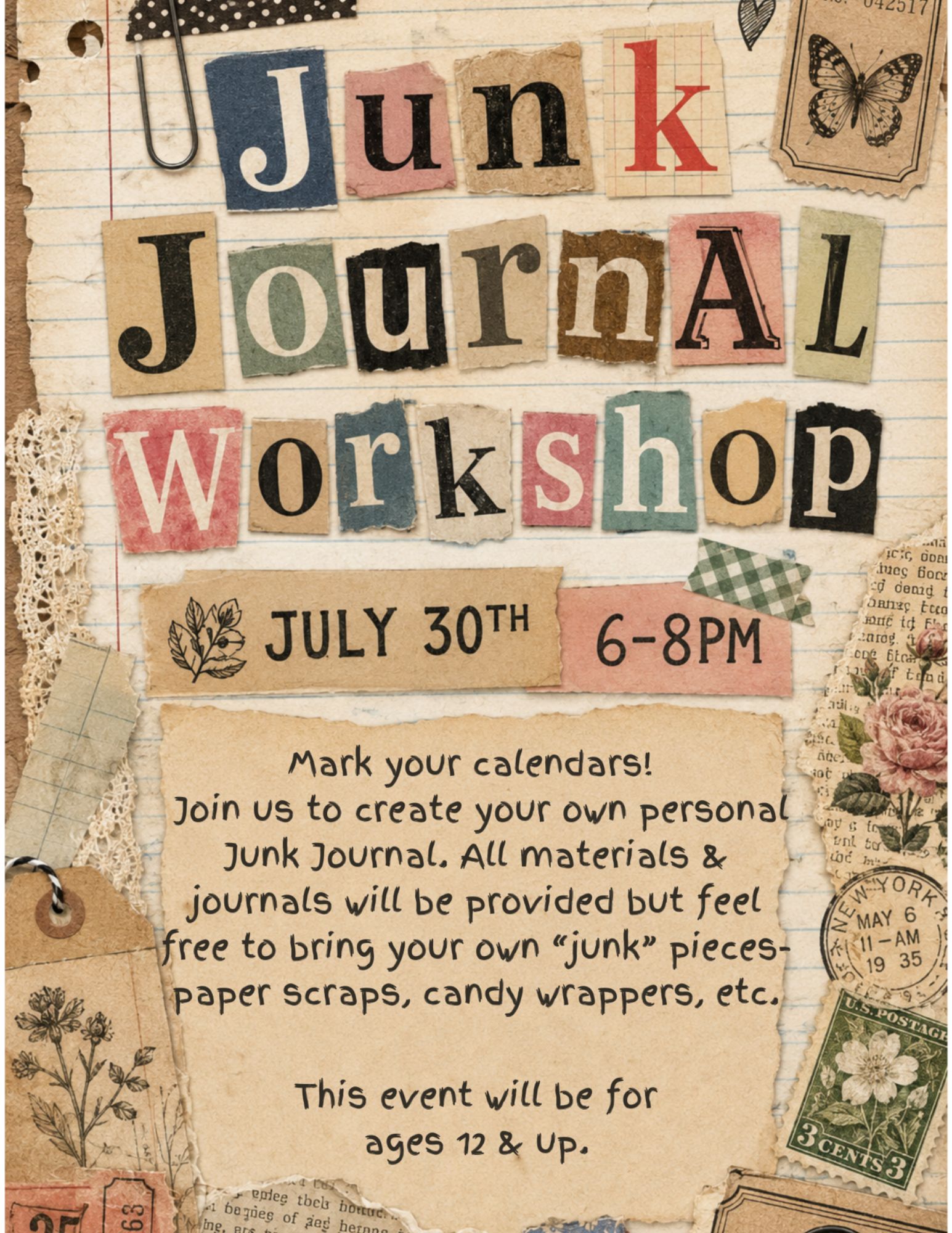 Junk Journal Workshop